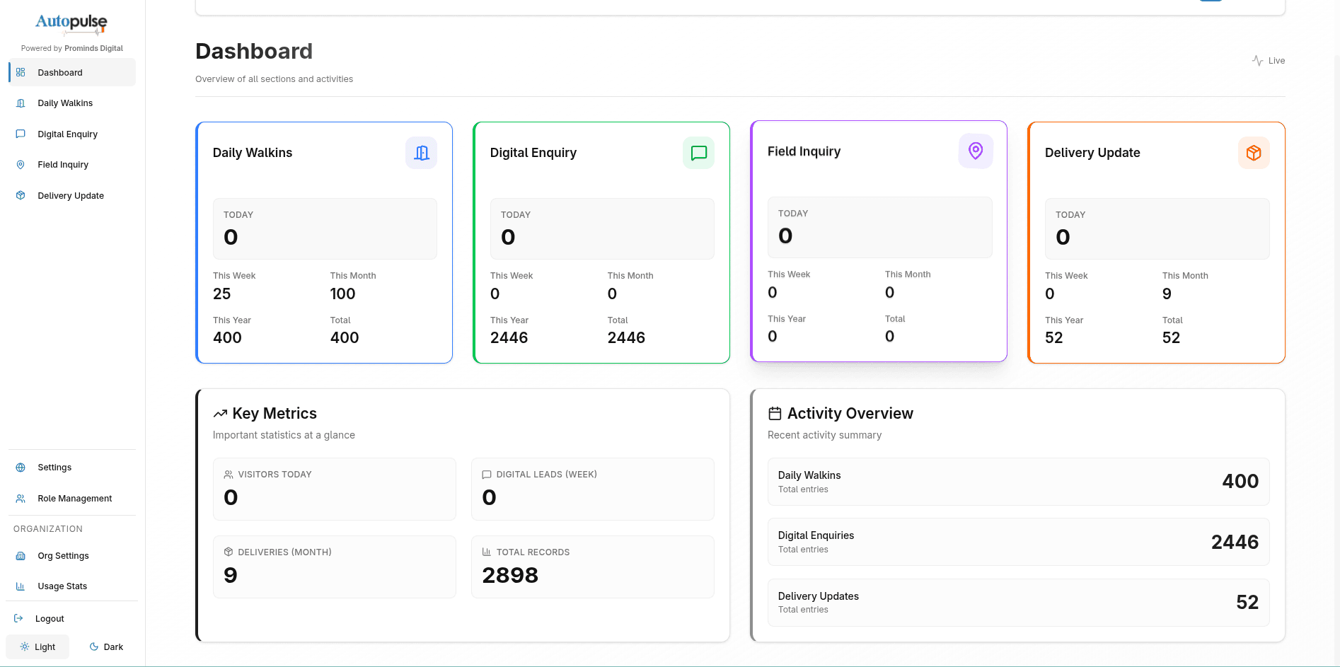 AutoPulse - Full-stack web application screenshot
